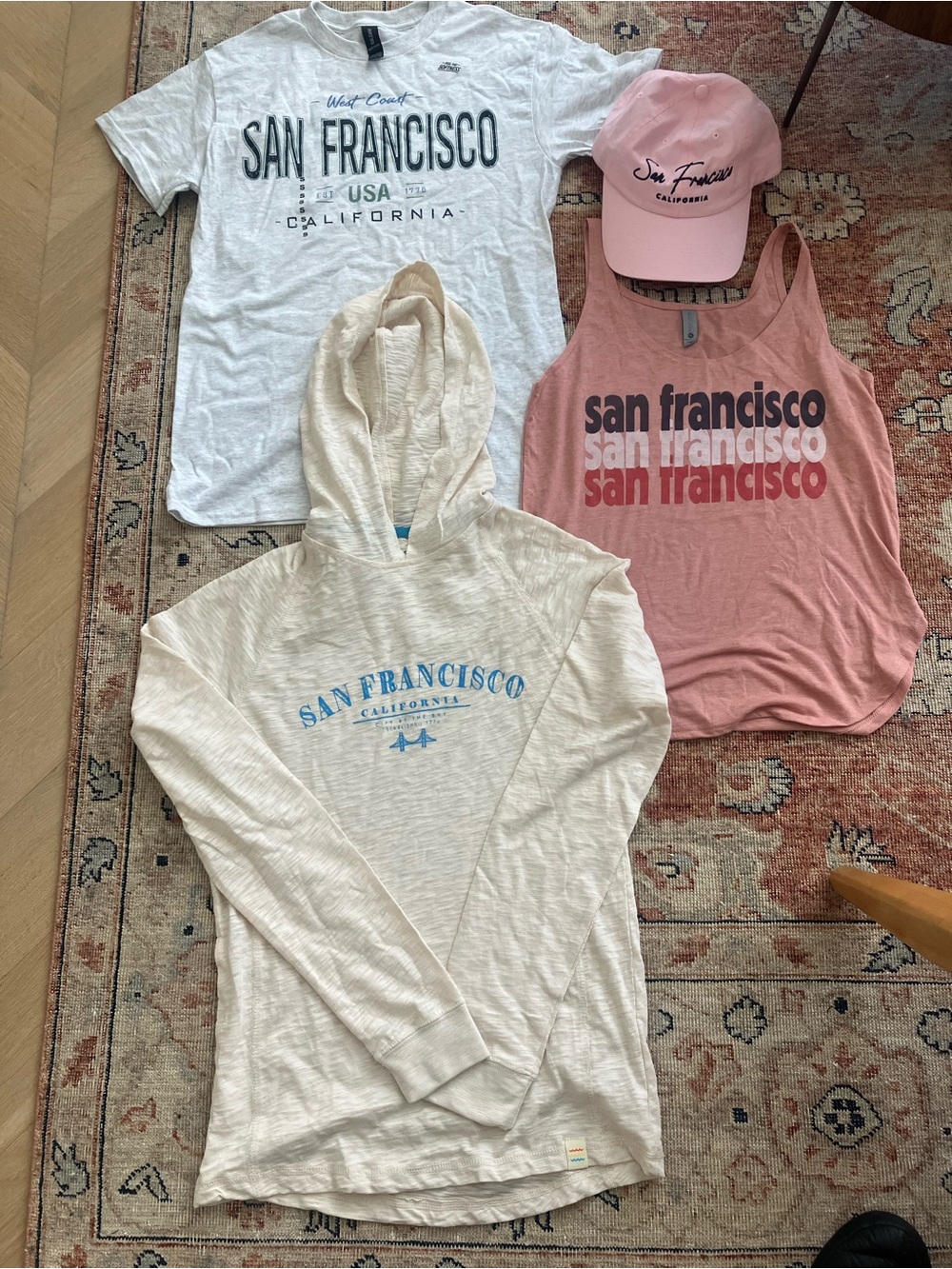San Francisco Brand New Tshirt/Hoodie/Tank Top and Hat Collection- NWT!!!